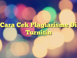 Cara Cek Plagiarisme Di Turnitin